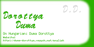 dorottya duma business card